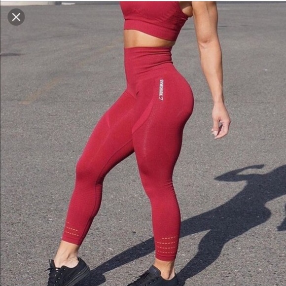 gymshark seamless red